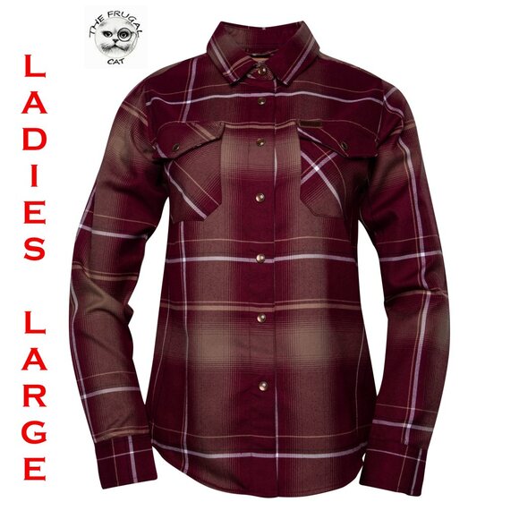 DIXXON FLANNEL - CABERNET Flannel Shirt - Women's Large - Picture 1 of 9